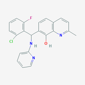 7-[(2-CHLORO-6-FLUOROPHENYL)[(PYRIDIN-2-YL)AMINO]METHYL]-2-METHYLQUINOLIN-8-OL