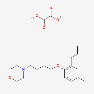 4-[4-(4-Methyl-2-prop-2-enylphenoxy)butyl]morpholine;oxalic acid