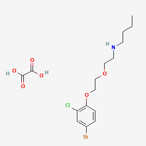 molecular formula C16H23BrClNO6 B4005105 N-[2-[2-(4-bromo-2-chlorophenoxy)ethoxy]ethyl]butan-1-amine;oxalic acid 