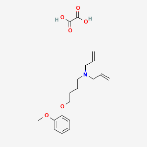 4-(2-methoxyphenoxy)-N,N-bis(prop-2-enyl)butan-1-amine;oxalic acid