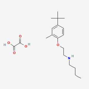 molecular formula C19H31NO5 B4005199 N-[2-(4-tert-butyl-2-methylphenoxy)ethyl]butan-1-amine;oxalic acid 