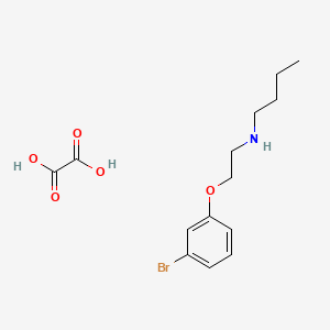 molecular formula C14H20BrNO5 B4005203 N-[2-(3-bromophenoxy)ethyl]butan-1-amine;oxalic acid 