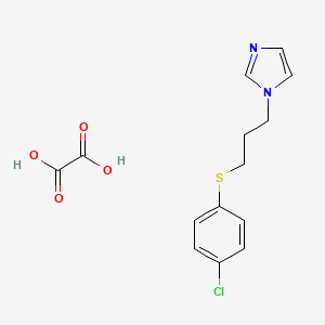 1-[3-(4-Chlorophenyl)sulfanylpropyl]imidazole;oxalic acid