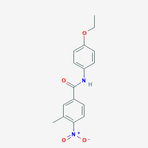 molecular formula C16H16N2O4 B400523 N-(4-ethoxyphenyl)-4-nitro-3-methylbenzamide 