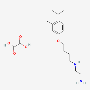 molecular formula C18H30N2O5 B4005231 N'-[4-(3-methyl-4-propan-2-ylphenoxy)butyl]ethane-1,2-diamine;oxalic acid 