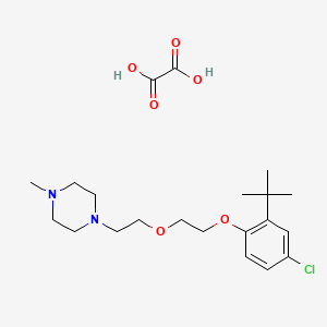 1-[2-[2-(2-Tert-butyl-4-chlorophenoxy)ethoxy]ethyl]-4-methylpiperazine;oxalic acid