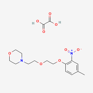 molecular formula C17H24N2O9 B4005271 4-[2-[2-(4-Methyl-2-nitrophenoxy)ethoxy]ethyl]morpholine;oxalic acid 