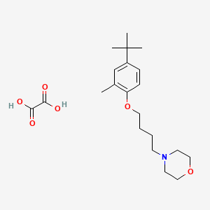 molecular formula C21H33NO6 B4005276 4-[4-(4-Tert-butyl-2-methylphenoxy)butyl]morpholine;oxalic acid 