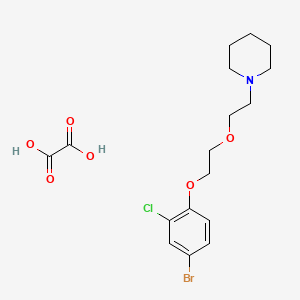 molecular formula C17H23BrClNO6 B4005283 1-{2-[2-(4-bromo-2-chlorophenoxy)ethoxy]ethyl}piperidine oxalate 