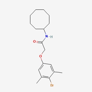 2-(4-bromo-3,5-dimethylphenoxy)-N-cyclooctylacetamide