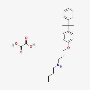 molecular formula C24H33NO5 B4005298 oxalic acid;N-[3-[4-(2-phenylpropan-2-yl)phenoxy]propyl]butan-1-amine 