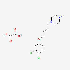 molecular formula C17H24Cl2N2O5 B4005305 1-[4-(3,4-Dichlorophenoxy)butyl]-4-methylpiperazine;oxalic acid 