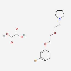 1-[2-[2-(3-Bromophenoxy)ethoxy]ethyl]pyrrolidine;oxalic acid