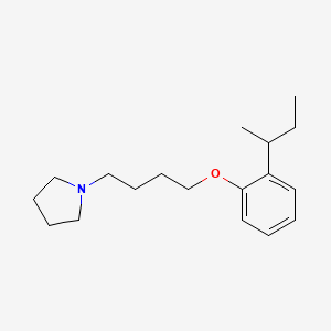 molecular formula C18H29NO B4005325 1-[4-(2-sec-butylphenoxy)butyl]pyrrolidine 