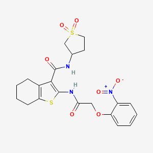 N-(1,1-dioxidotetrahydro-3-thienyl)-2-{[(2-nitrophenoxy)acetyl]amino}-4,5,6,7-tetrahydro-1-benzothiophene-3-carboxamide