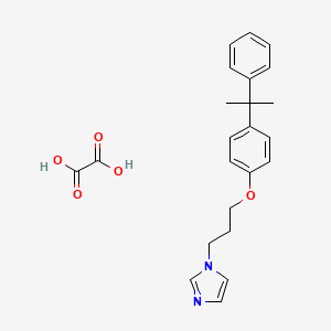 molecular formula C23H26N2O5 B4005354 Oxalic acid;1-[3-[4-(2-phenylpropan-2-yl)phenoxy]propyl]imidazole 