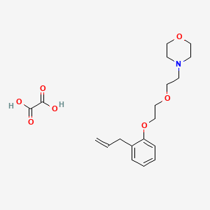 molecular formula C19H27NO7 B4005356 Oxalic acid;4-[2-[2-(2-prop-2-enylphenoxy)ethoxy]ethyl]morpholine 