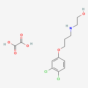 molecular formula C13H17Cl2NO6 B4005380 2-{[3-(3,4-dichlorophenoxy)propyl]amino}ethanol ethanedioate (salt) CAS No. 435289-76-2