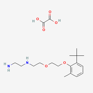 molecular formula C19H32N2O6 B4005392 N'-[2-[2-(2-tert-butyl-6-methylphenoxy)ethoxy]ethyl]ethane-1,2-diamine;oxalic acid 