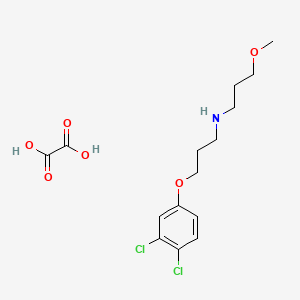 molecular formula C15H21Cl2NO6 B4005407 N-[3-(3,4-dichlorophenoxy)propyl]-3-methoxypropan-1-amine;oxalic acid 