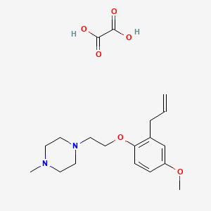 1-[2-(4-Methoxy-2-prop-2-enylphenoxy)ethyl]-4-methylpiperazine;oxalic acid