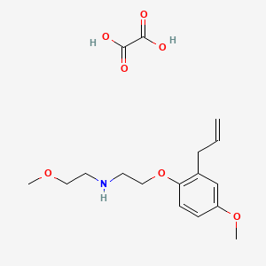 2-methoxy-N-[2-(4-methoxy-2-prop-2-enylphenoxy)ethyl]ethanamine;oxalic acid