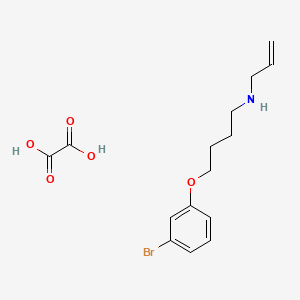 molecular formula C15H20BrNO5 B4005434 N-[4-(3-bromophenoxy)butyl]-2-propen-1-amine oxalate 