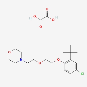 molecular formula C20H30ClNO7 B4005449 4-{2-[2-(2-叔丁基-4-氯苯氧基)乙氧基]乙基}吗啉草酸盐 