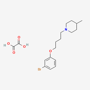 molecular formula C18H26BrNO5 B4005488 草酸1-[4-(3-溴苯氧基)丁基]-4-甲基哌啶 