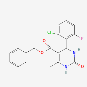 Benzyl 4-(2-chloro-6-fluorophenyl)-6-methyl-2-oxo-1,2,3,4-tetrahydropyrimidine-5-carboxylate