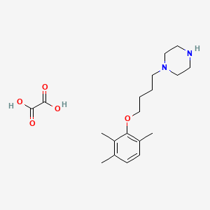 molecular formula C19H30N2O5 B4005531 1-[4-(2,3,6-三甲基苯氧基)丁基]哌嗪草酸盐 