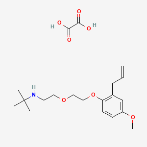 molecular formula C20H31NO7 B4005537 N-{2-[2-(2-烯丙基-4-甲氧基苯氧基)乙氧基]乙基}-2-甲基-2-丙胺草酸盐 