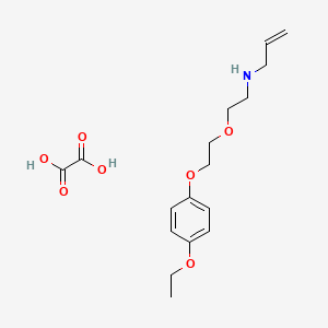 molecular formula C17H25NO7 B4005555 N-{2-[2-(4-乙氧基苯氧基)乙氧基]乙基}-2-丙烯-1-胺草酸盐 