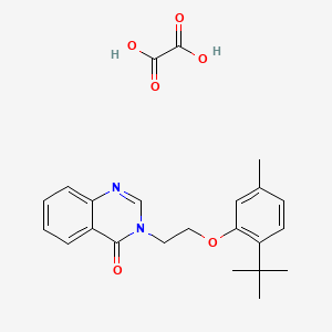 molecular formula C23H26N2O6 B4005559 3-[2-(2-tert-butyl-5-methylphenoxy)ethyl]-4(3H)-quinazolinone oxalate 