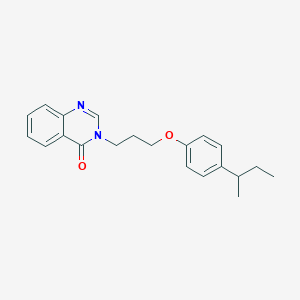 molecular formula C21H24N2O2 B4005560 3-[3-(4-叔丁基苯氧基)丙基]-4(3H)-喹唑啉酮 