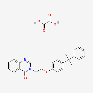 molecular formula C27H26N2O6 B4005569 3-{2-[4-(1-methyl-1-phenylethyl)phenoxy]ethyl}-4(3H)-quinazolinone oxalate 