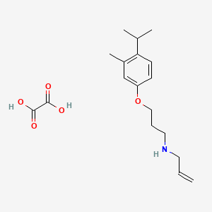 molecular formula C18H27NO5 B4005574 3-(3-methyl-4-propan-2-ylphenoxy)-N-prop-2-enylpropan-1-amine;oxalic acid 