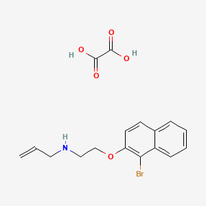 molecular formula C17H18BrNO5 B4005583 N-{2-[(1-溴-2-萘基)氧基]乙基}-2-丙烯-1-胺草酸盐 