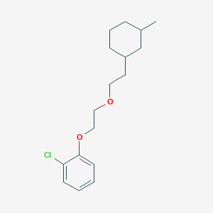 molecular formula C17H25ClO2 B4005584 1-Chloro-2-[2-[2-(3-methylcyclohexyl)ethoxy]ethoxy]benzene 