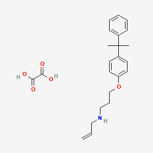 molecular formula C23H29NO5 B4005588 N-{3-[4-(1-甲基-1-苯乙基)苯氧基]丙基}-2-丙烯-1-胺草酸盐 