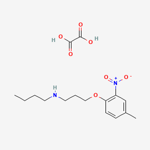 N-[3-(4-methyl-2-nitrophenoxy)propyl]-1-butanamine oxalate