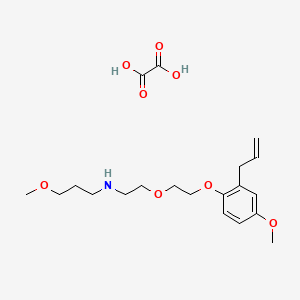 3-methoxy-N-[2-[2-(4-methoxy-2-prop-2-enylphenoxy)ethoxy]ethyl]propan-1-amine;oxalic acid