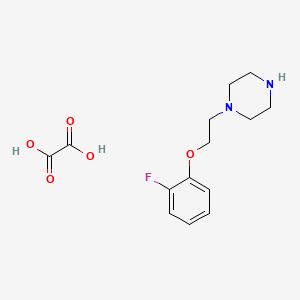 1-[2-(2-Fluorophenoxy)ethyl]piperazine;oxalic acid