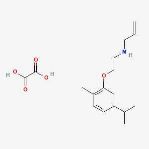 N-[2-(2-methyl-5-propan-2-ylphenoxy)ethyl]prop-2-en-1-amine;oxalic acid