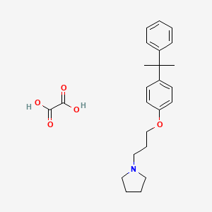 molecular formula C24H31NO5 B4005668 Oxalic acid;1-[3-[4-(2-phenylpropan-2-yl)phenoxy]propyl]pyrrolidine 