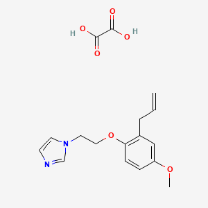 1-[2-(4-Methoxy-2-prop-2-enylphenoxy)ethyl]imidazole;oxalic acid