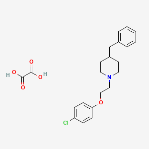 4-Benzyl-1-[2-(4-chlorophenoxy)ethyl]piperidine;oxalic acid