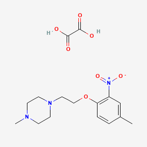 molecular formula C16H23N3O7 B4005686 1-methyl-4-[2-(4-methyl-2-nitrophenoxy)ethyl]piperazine oxalate 