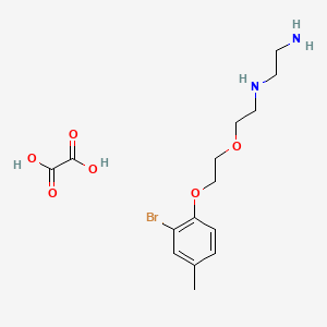 N'-[2-[2-(2-bromo-4-methylphenoxy)ethoxy]ethyl]ethane-1,2-diamine;oxalic acid