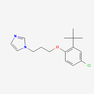 molecular formula C16H21ClN2O B4005696 1-[3-(2-Tert-butyl-4-chlorophenoxy)propyl]imidazole 